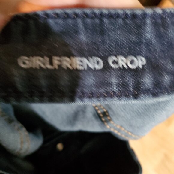 Lane Bryant Jeans Womens Size Plus 24 Blue Girlfriend Crop Stretch Denim - Picture 4 of 12